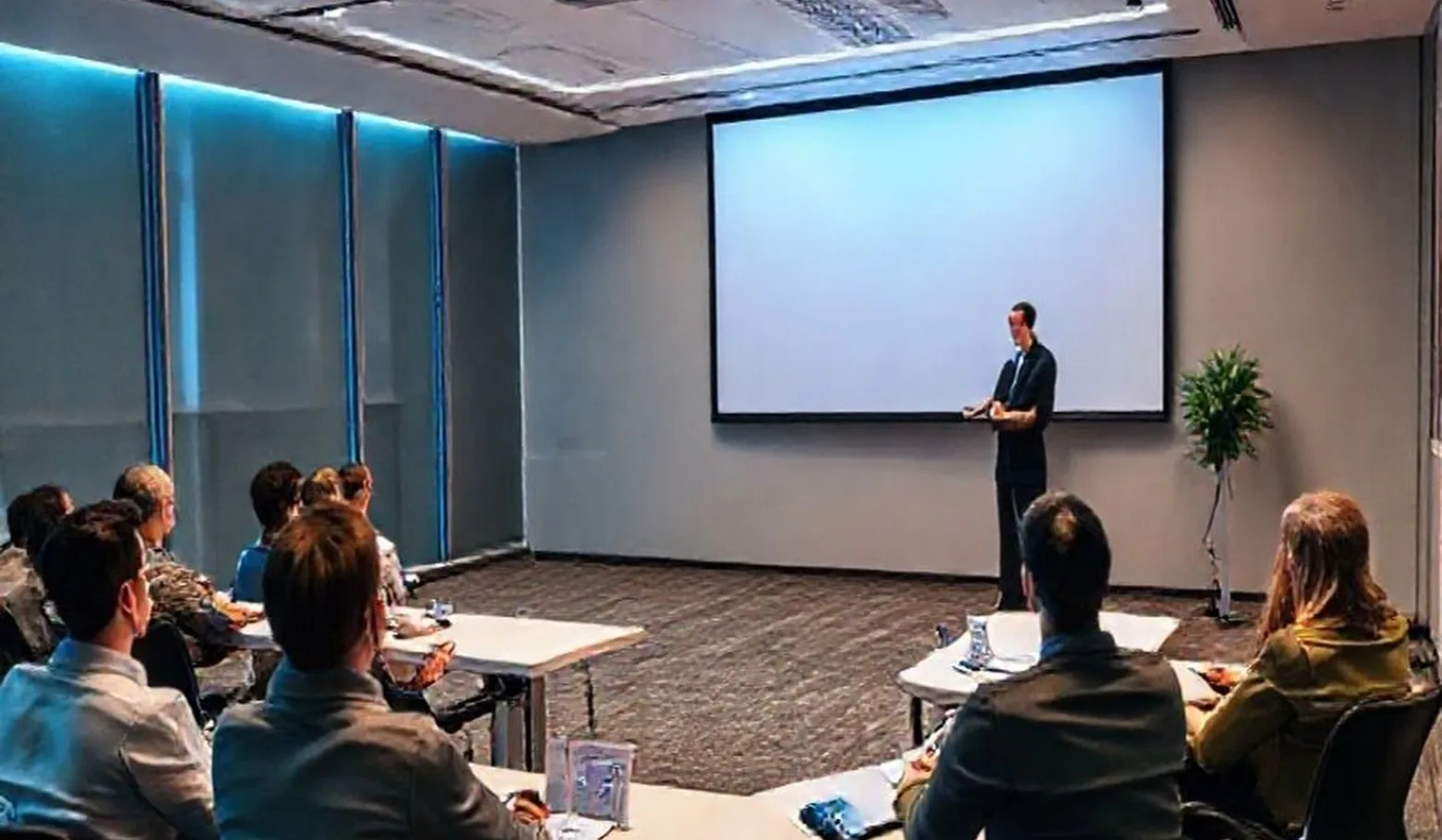 Presentation skills coaching room